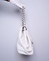 Timeless Accordion Flap Bag Caviar White 11755237 DB, side view